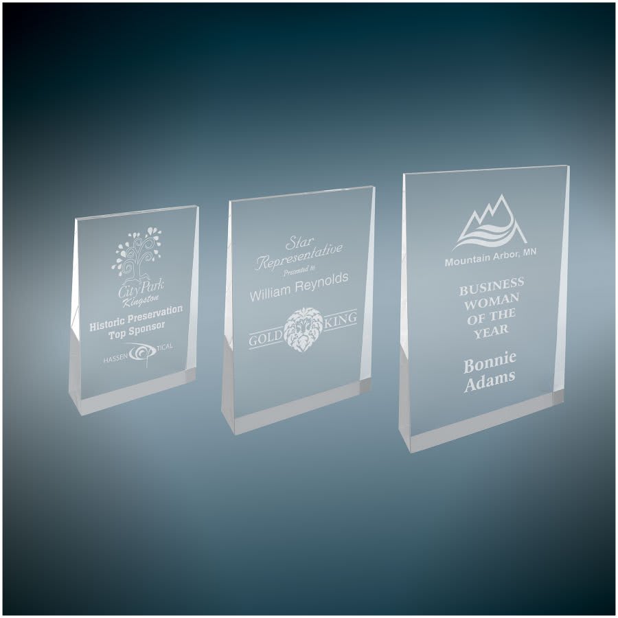 Silver Acrylic Wedge Sample Set