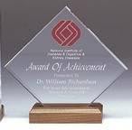 4" x 4" Clear Diamond Acrylic (Base not included)