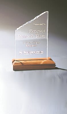 3 1/2" x 6" Clear Iceberg Acrylic (Base not included)