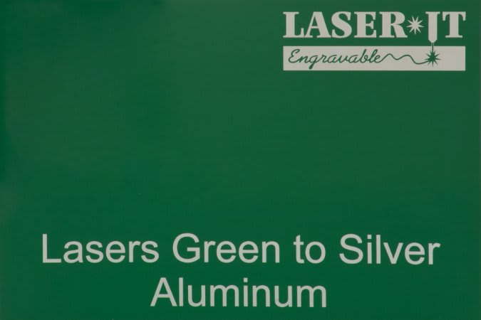 12" x 24" x .020" Green LaserIT Aluminum
