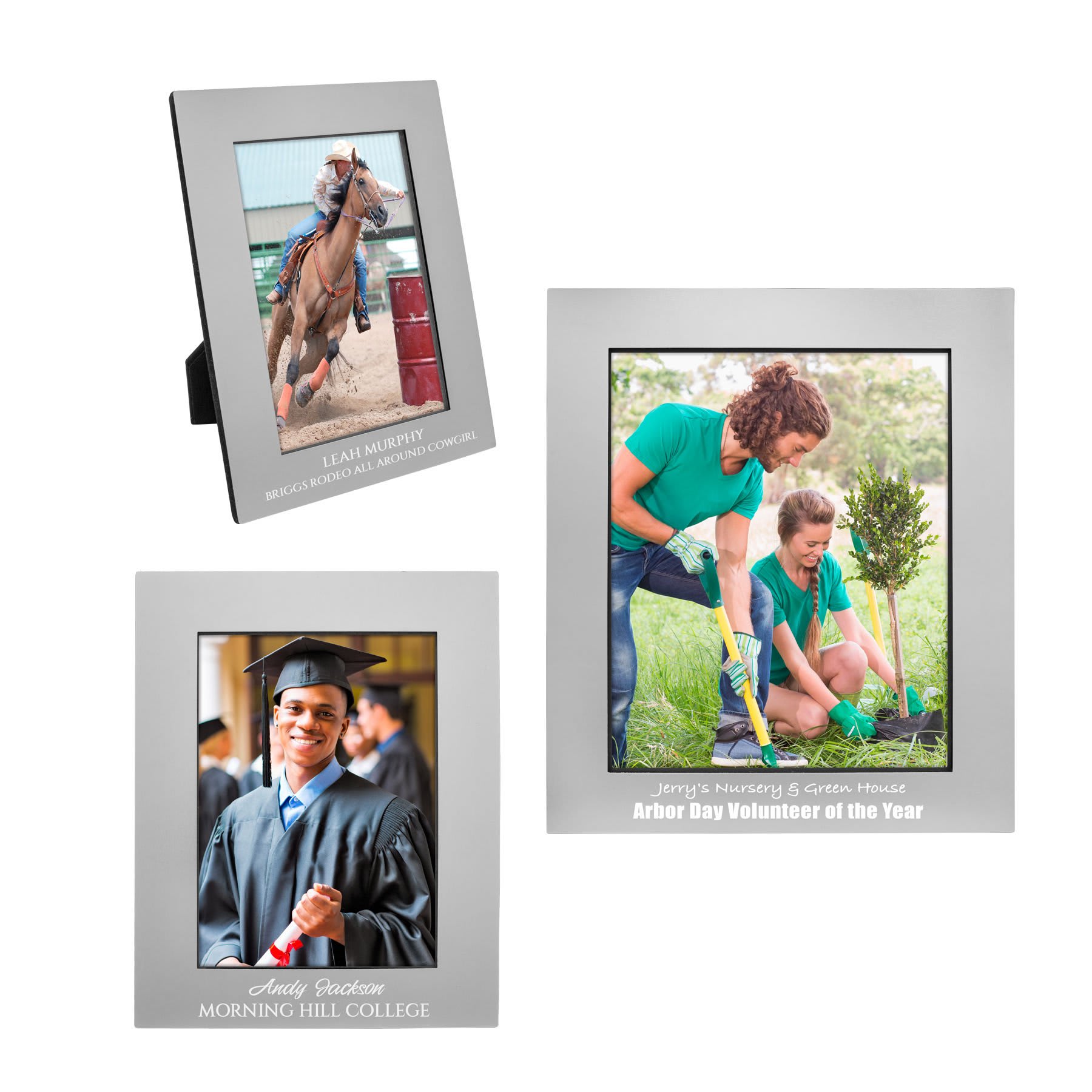 Gray Aluminum Photo Frame Sample Set