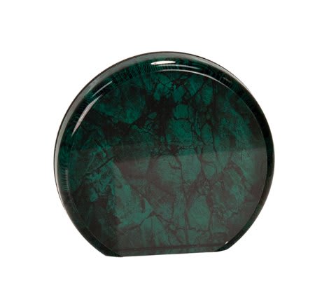3 1/2" Green Marble Aurora Acrylic