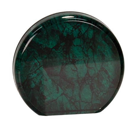 4 1/2" Green Marble Aurora Acrylic