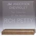 4" x 4" Clear Square Acrylic (Base not included)