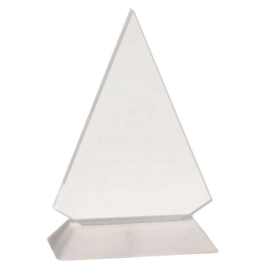 4" x 5" Clear Triangle Pop-In Acrylic  (Base not included)