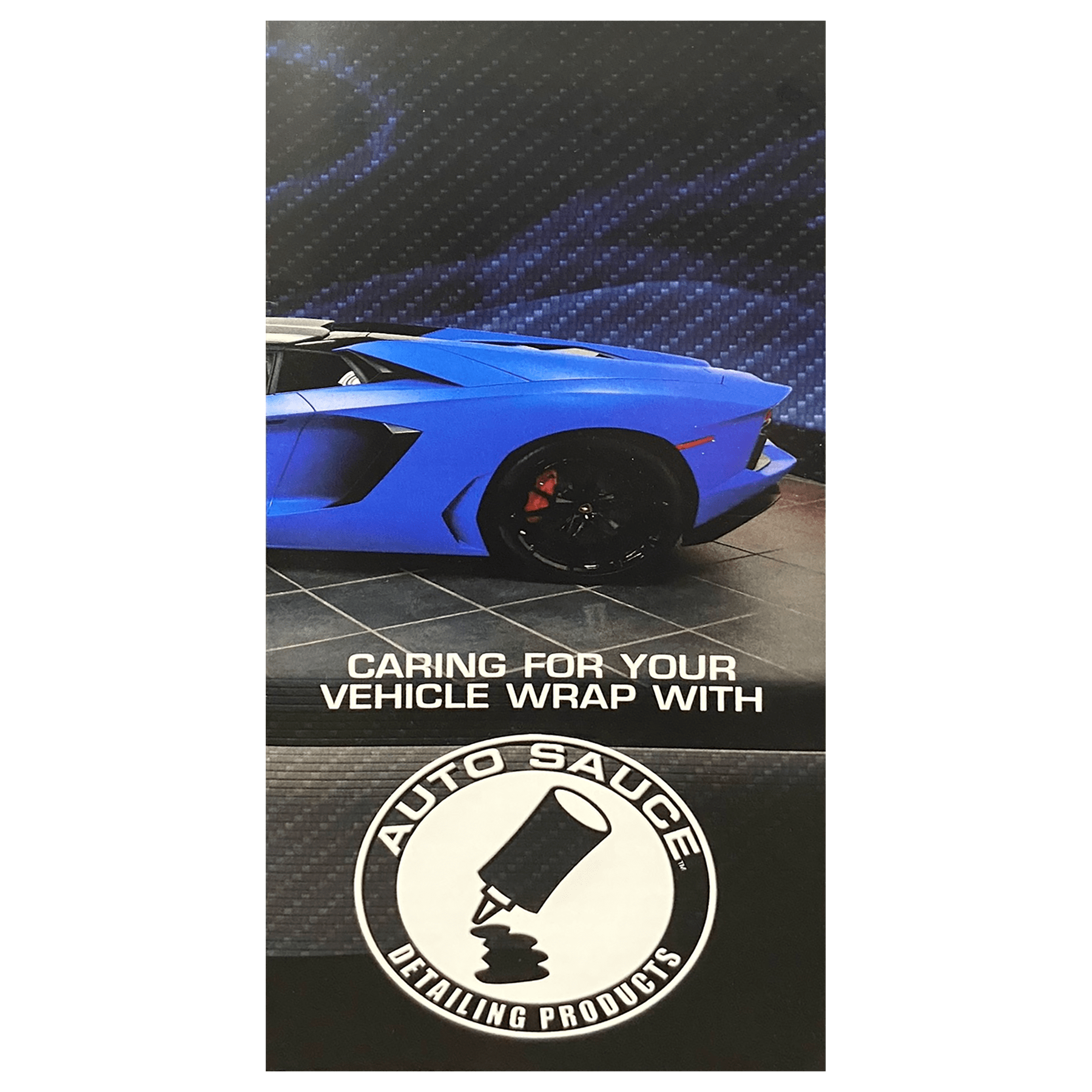 Auto Sauce Wrap Care Guide Bi-Fold Brochure