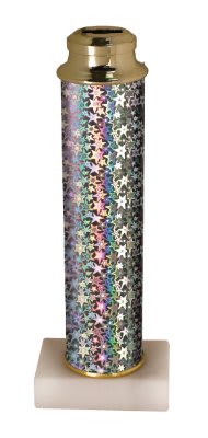 8 3/8" Silver Star Column with Base & Inst-Award Lid