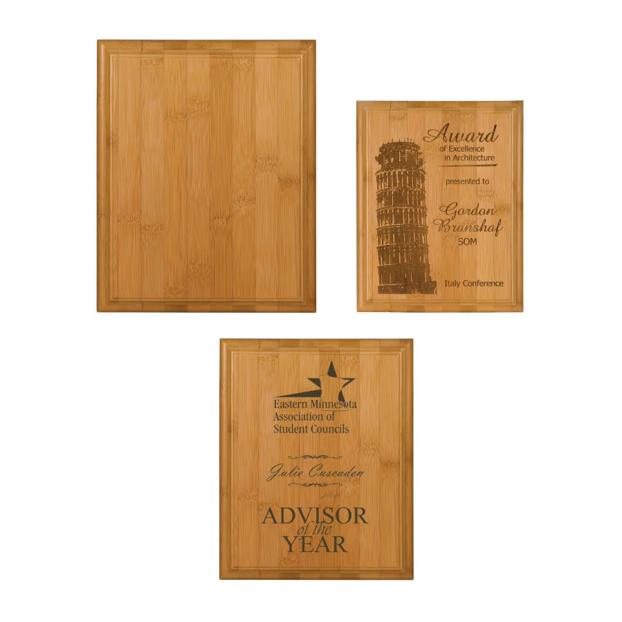 Bamboo Plaque Blank Sample Set