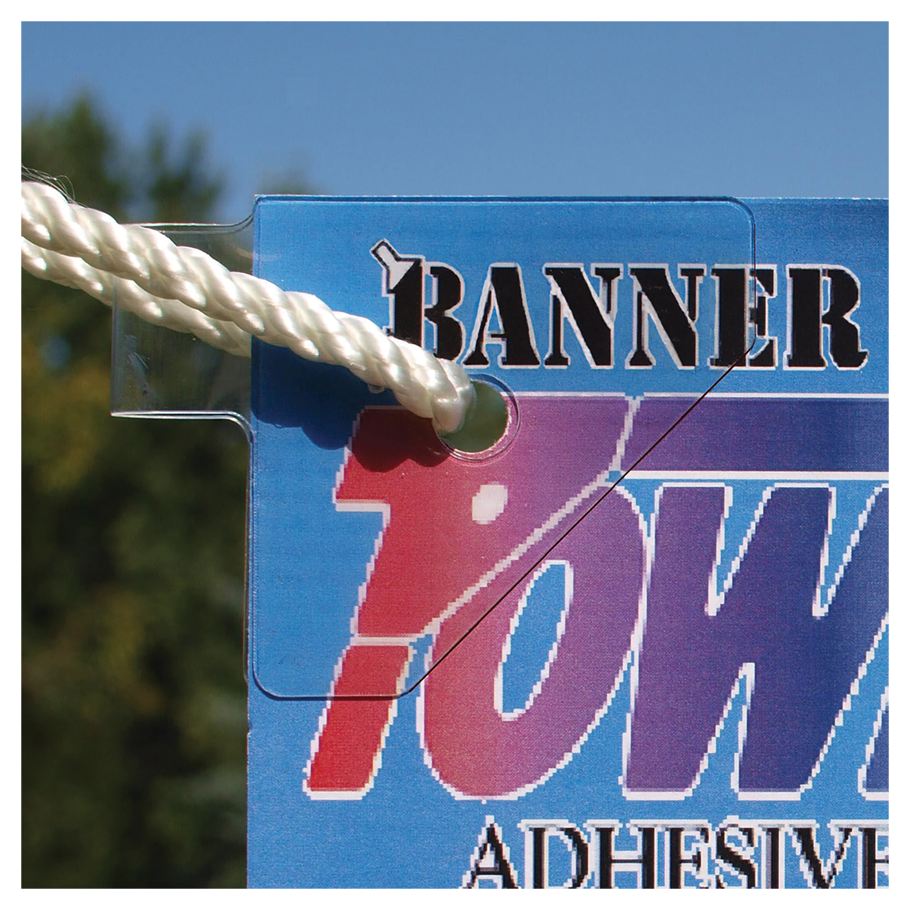 5 9/16" x 2 1/8" Large Clear Adhesive Power Tabs (order 1 for pack of 100 tabs)