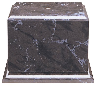 6 1/2" x 5" Black Marble Finish Cup Base