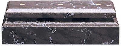 3" x 8" x 1 1/2" Black Marble Finish 2-Post Set