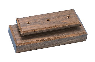 3 1/2" x 10" x 1 1/2" Walnut Finish Base & Lid Set
