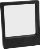 4 1/4" x 5" Illusion Black Presentation Box with Window