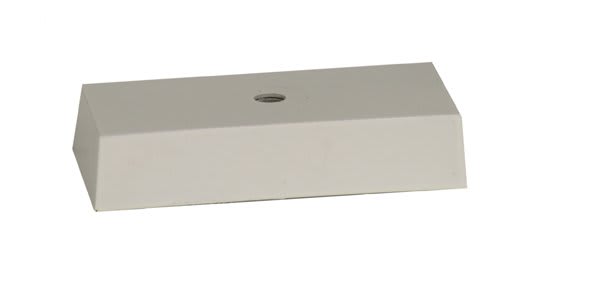 2" x 4" White Center Hole Countersunk Big Plate Weighted Plastic Lid