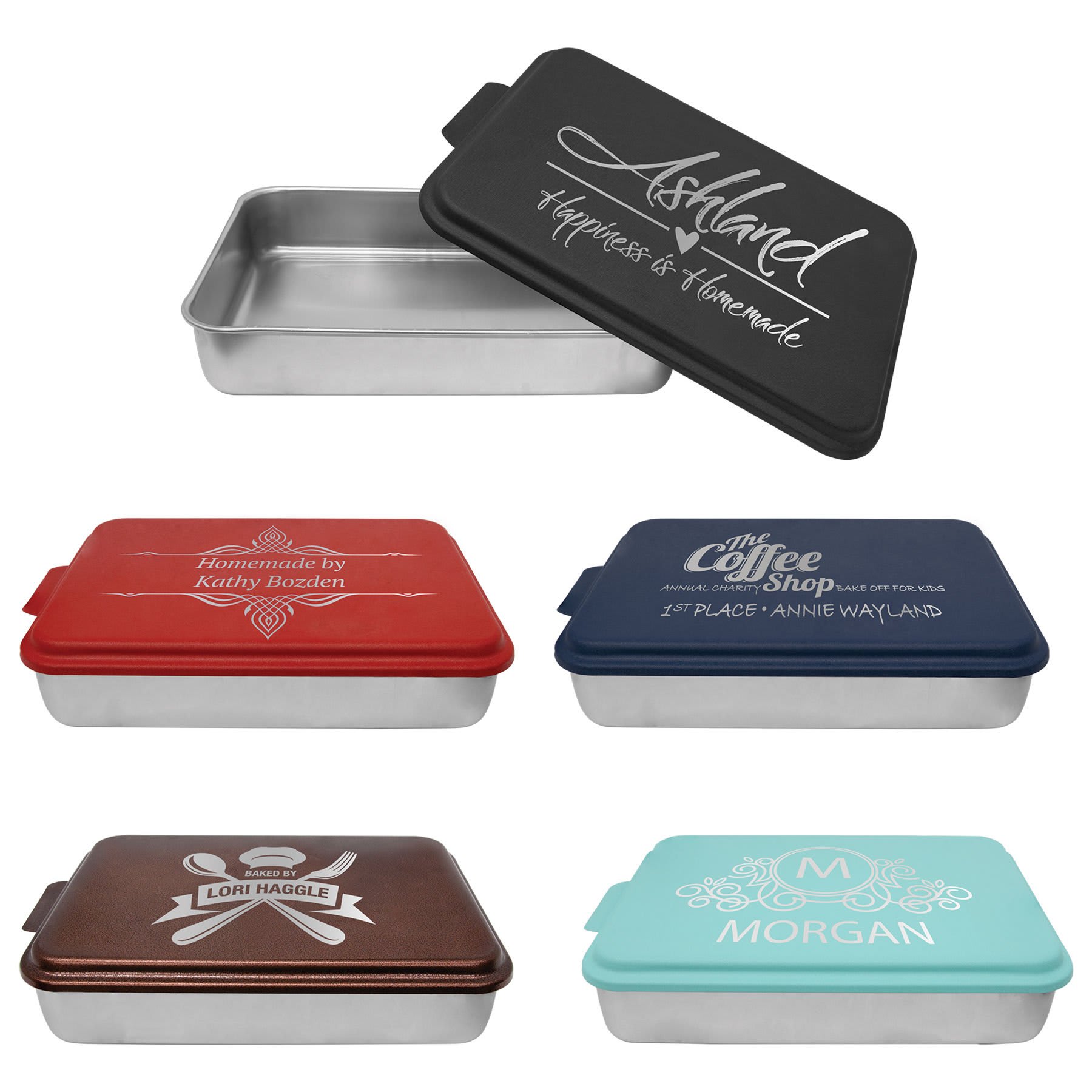 9" x 13" Aluminum Cake Pan Sample Set