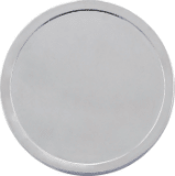 1 3/4" Silver Plain Edge Coin/Insert Not Included