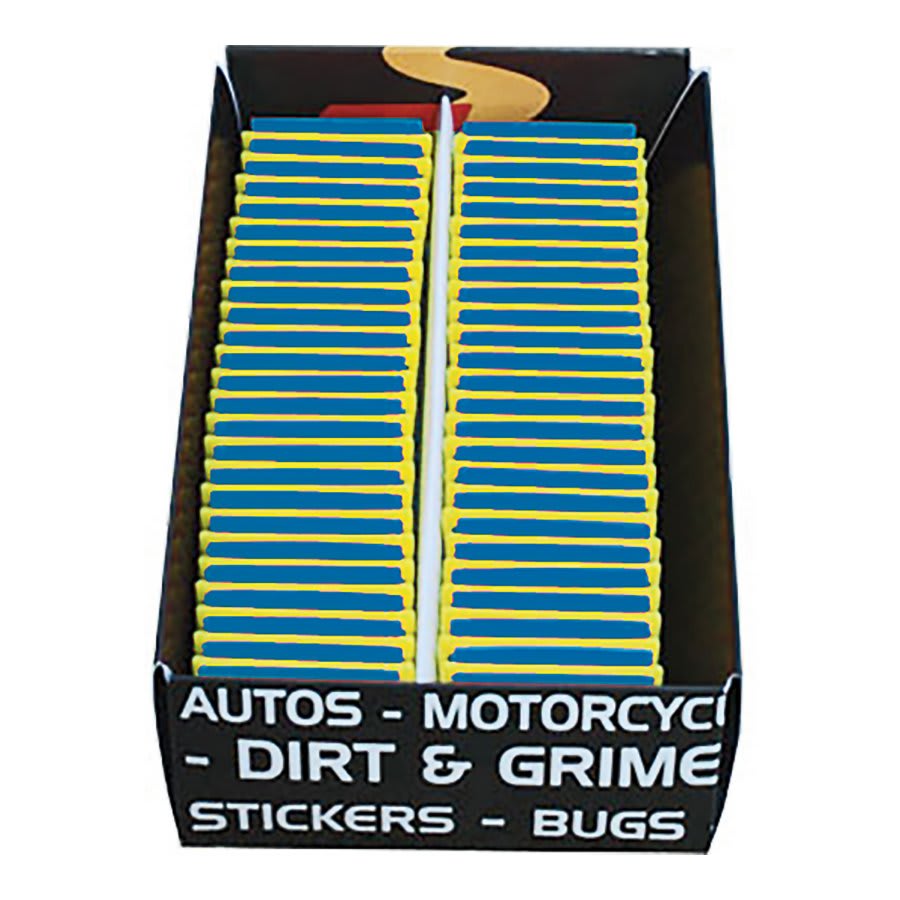 ScrapeRite Lil' Gripper Blue Polycarbonate Razor Blade POP Display Box, 50 Pack