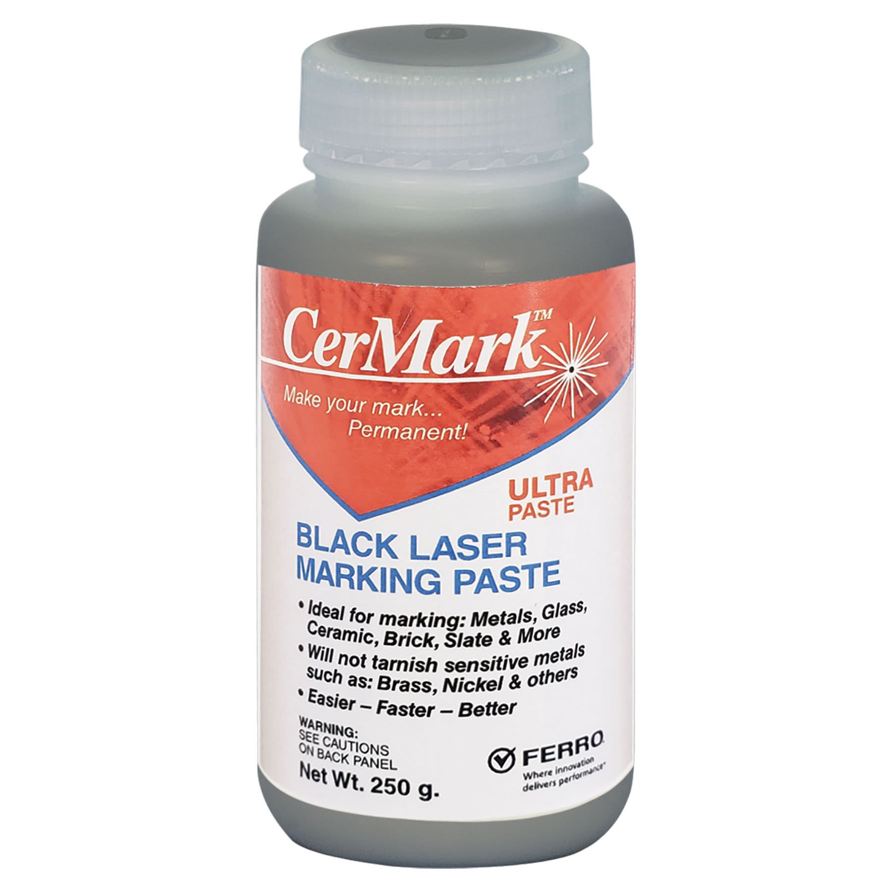 250 gm Blackening CerMark Paste for all Laser Markable Substrates