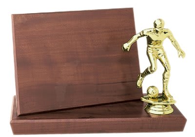 6 3/4" x 4 3/4" Cherry Finish Standup Plaque