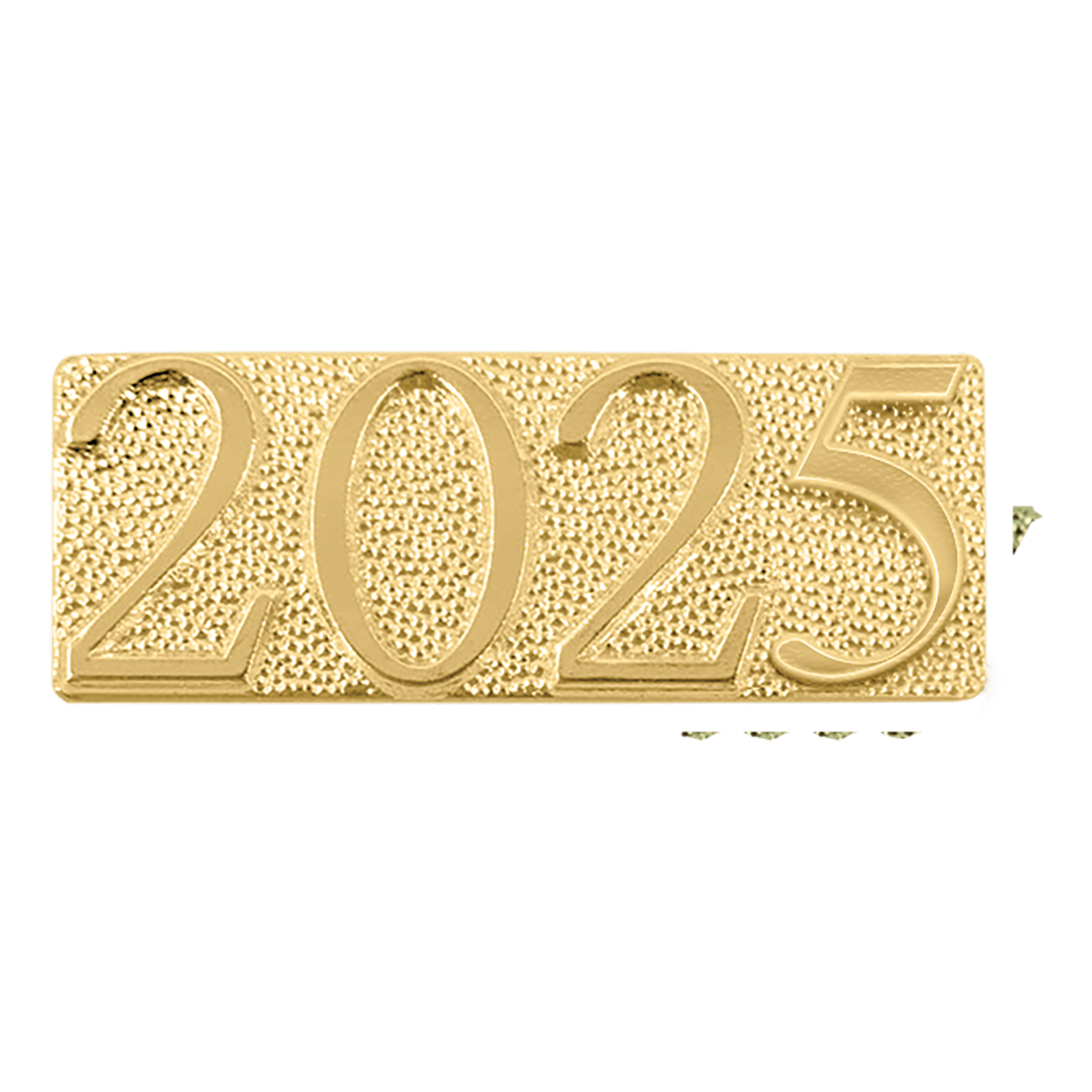 Gold 2025 Metal Chenille Letter Insignia