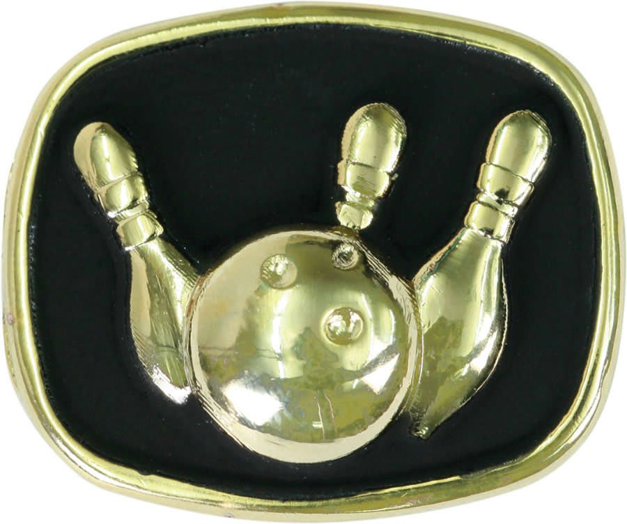 Gold/Black Bowling Champion Ring Insert