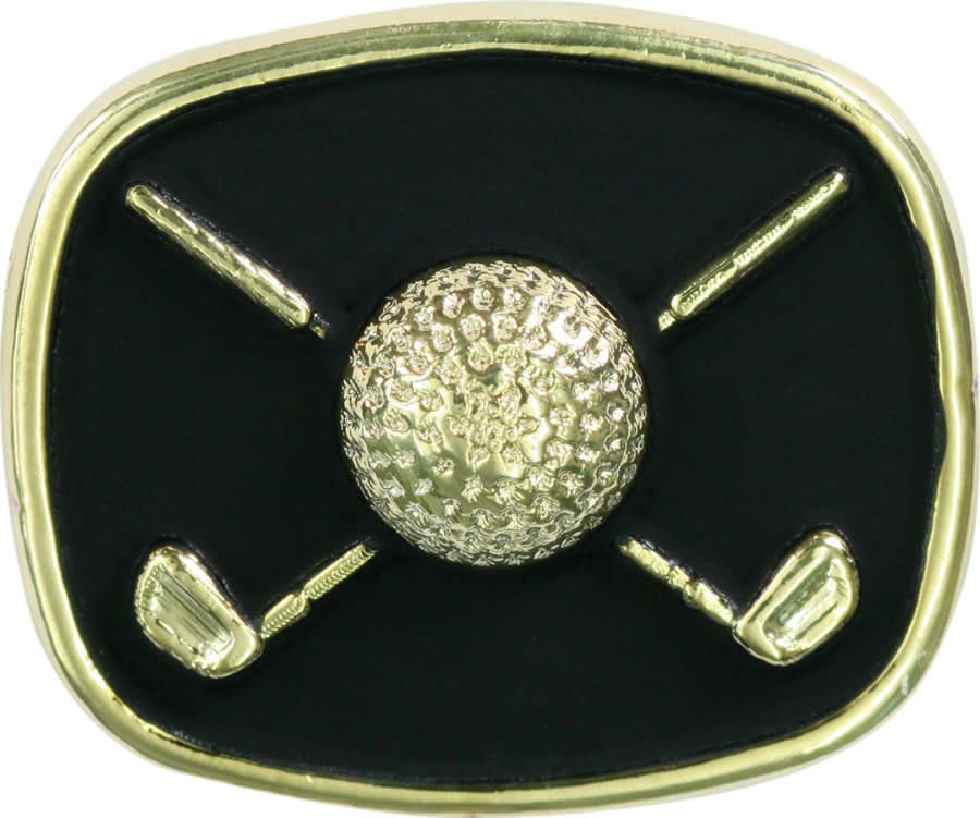 Gold/Black Golf Champion Ring Insert
