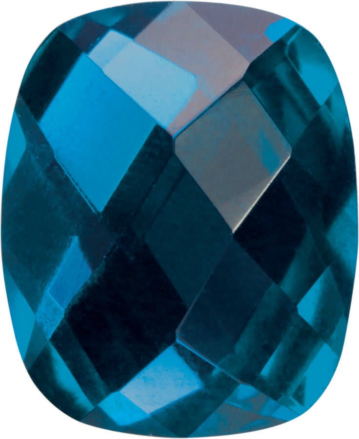 Blue Cut Glass Champion Ring Insert