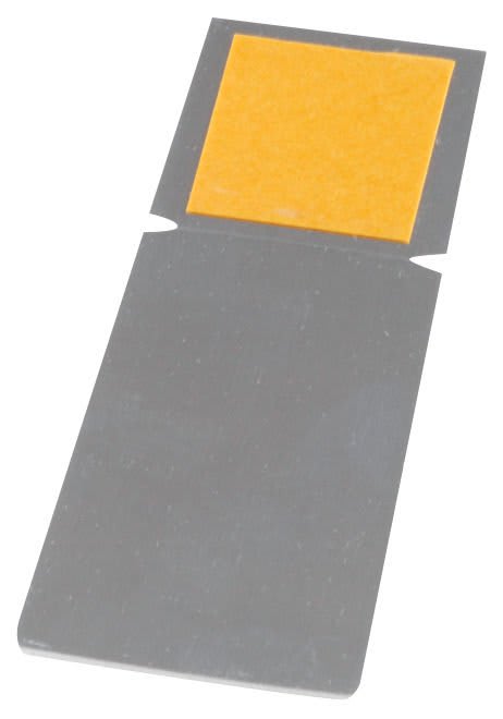 1.5" x 3.5" Silver Mini Aluminum Easel for 4" x 4" and 5" x 7" Photo Panels