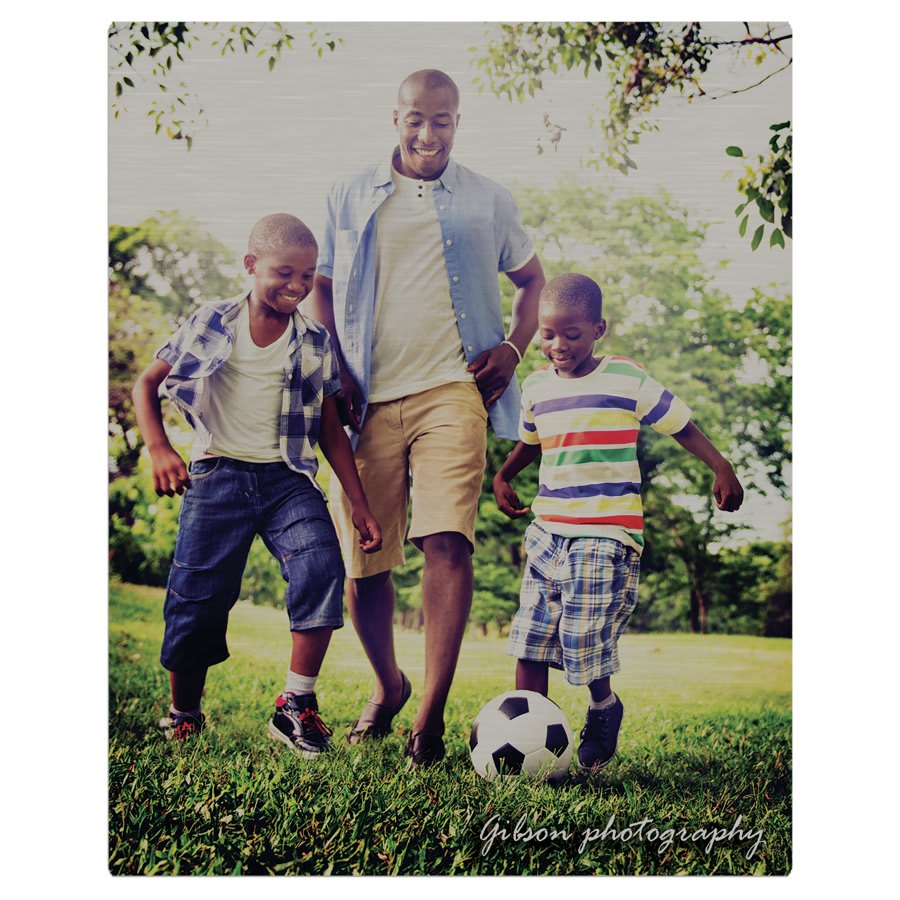 15" x 18.75" Gloss Silver ChromaLuxe Aluminum Photo Panel