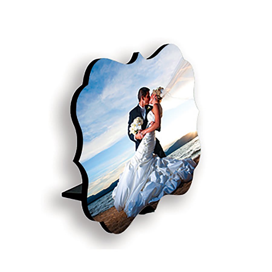 5" x 7" ChromaLuxe Benelux Photo Panel with Black Edge & Kickstand