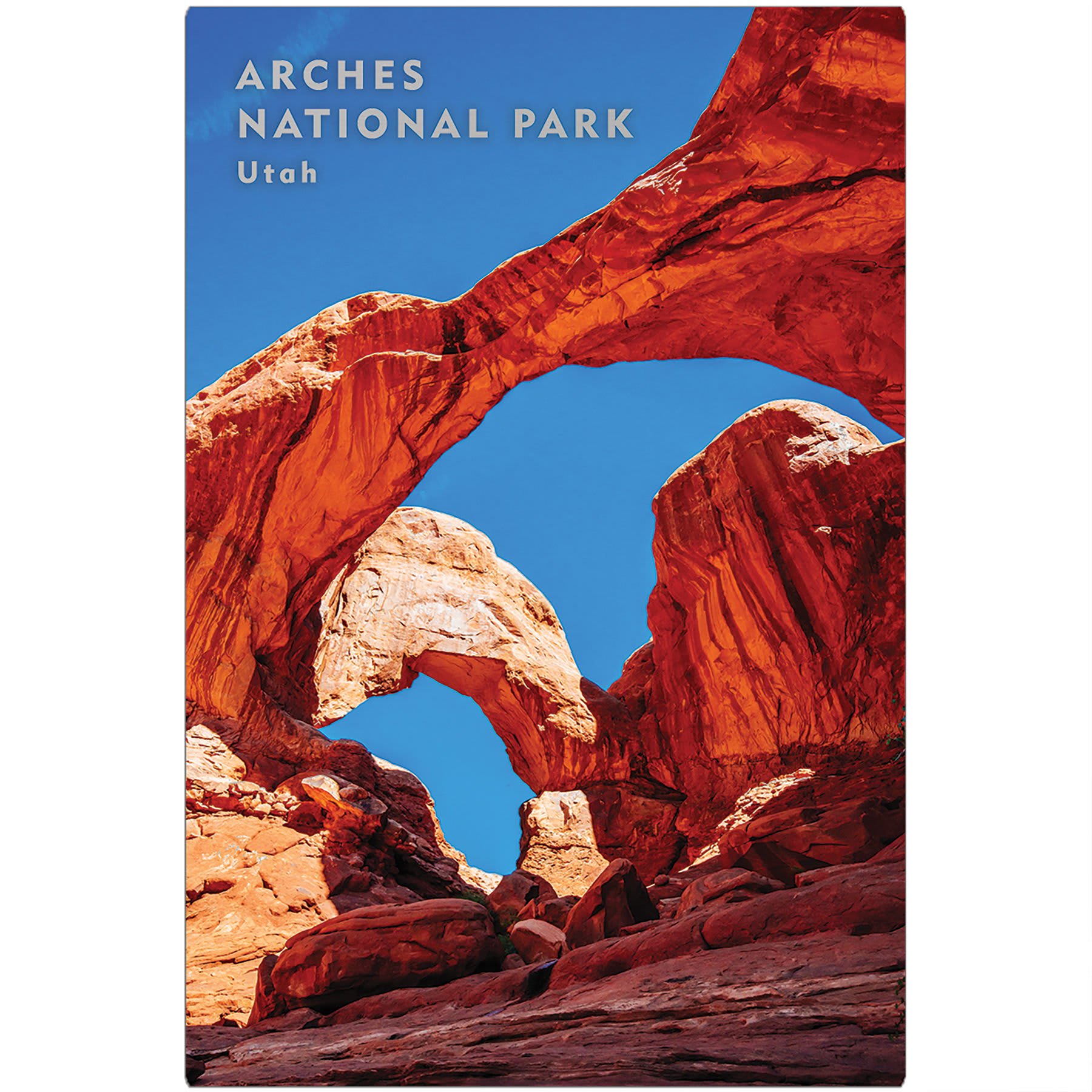 5" x 7" Gloss Silver ChromaLuxe Outdoor Aluminum Panel