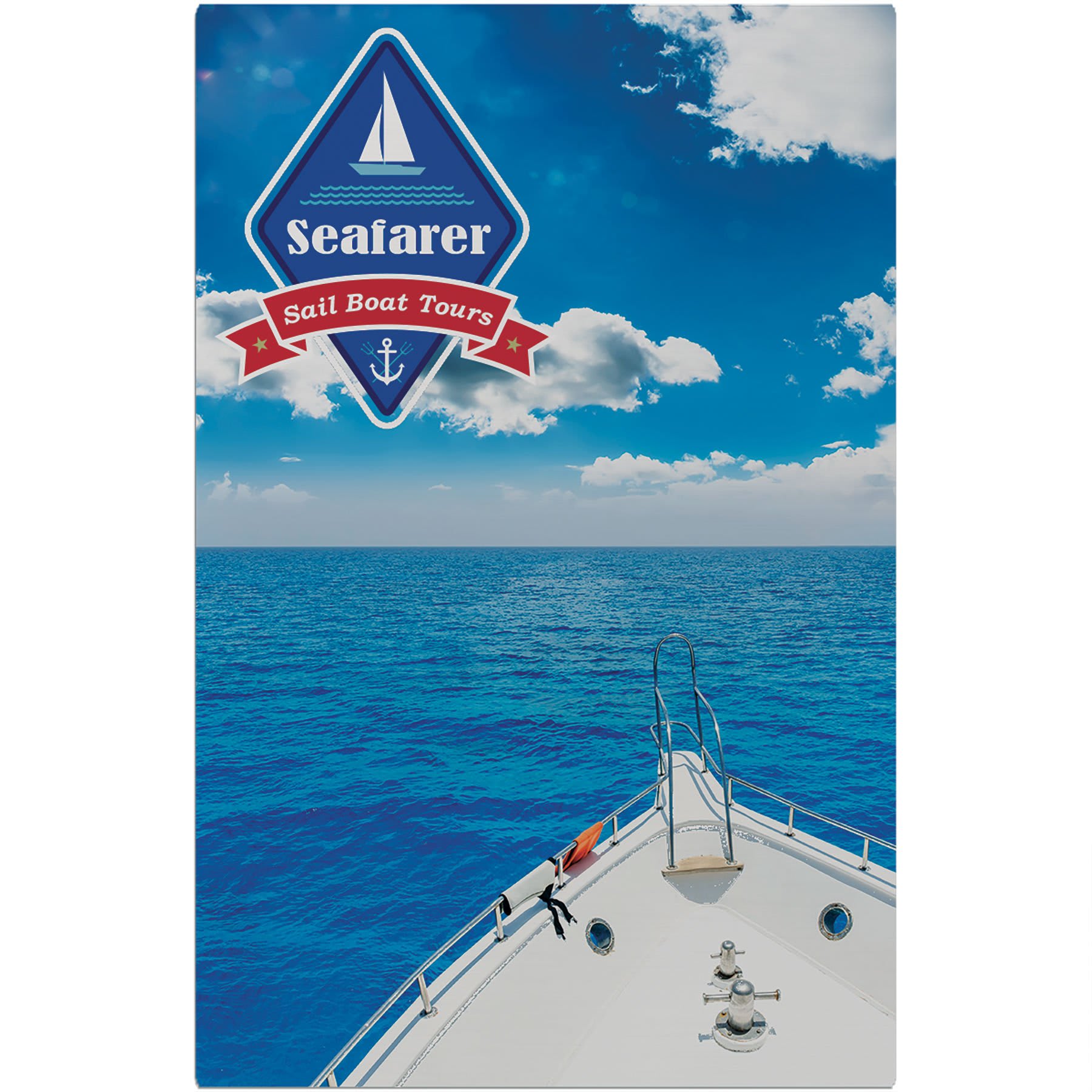 12" x 18" Gloss Silver ChromaLuxe Outdoor Aluminum Panel