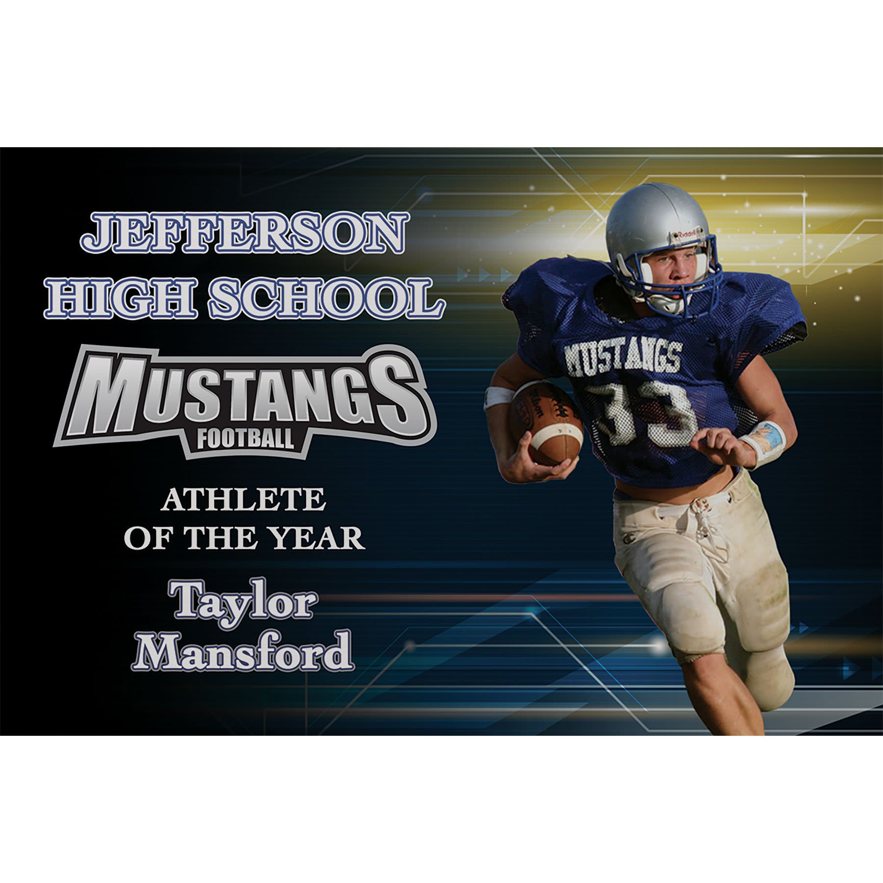 6" x 12" Gloss Silver ChromaLuxe Outdoor Aluminum Panel