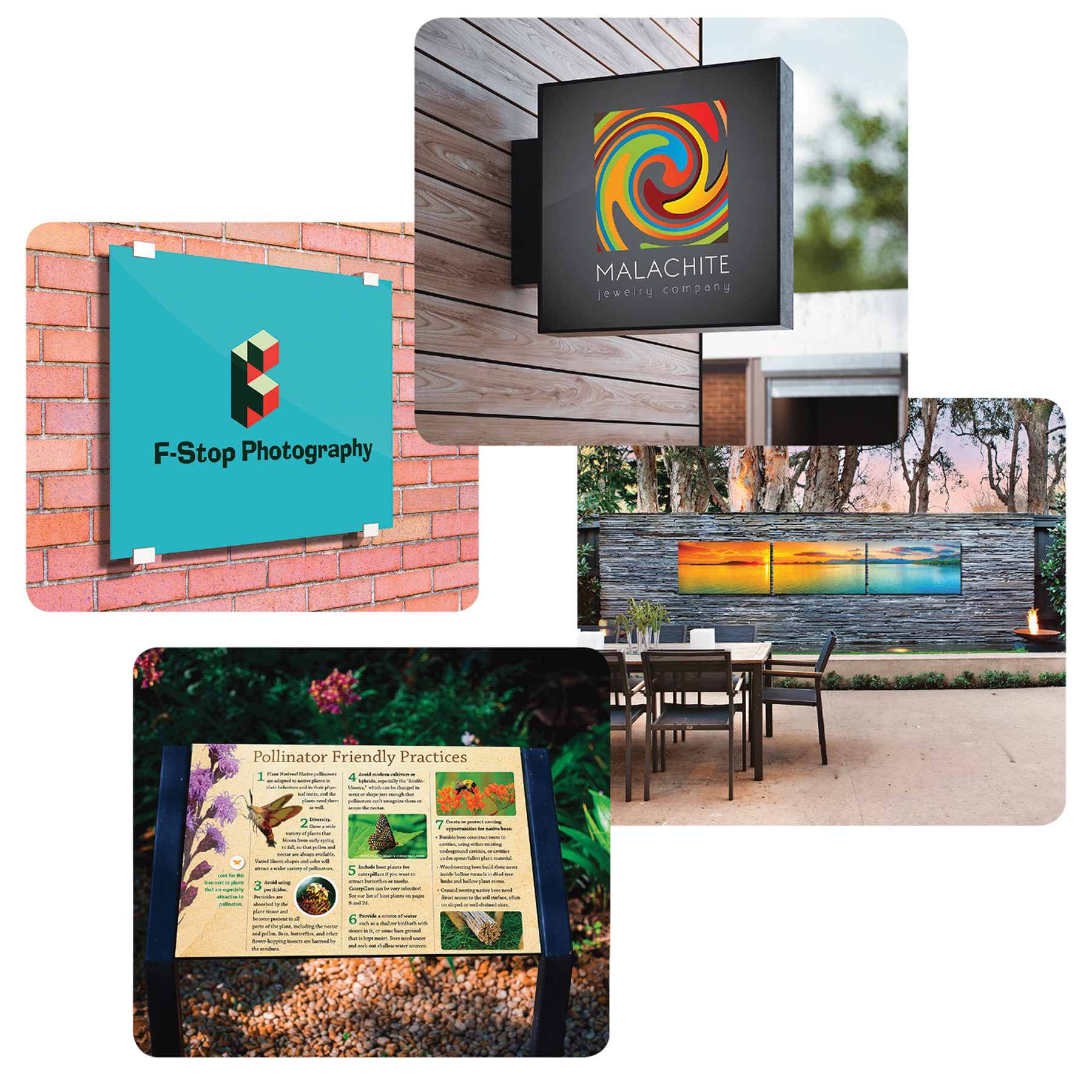 18" x 24" Matte White ChromaLuxe Outdoor Aluminum Panel