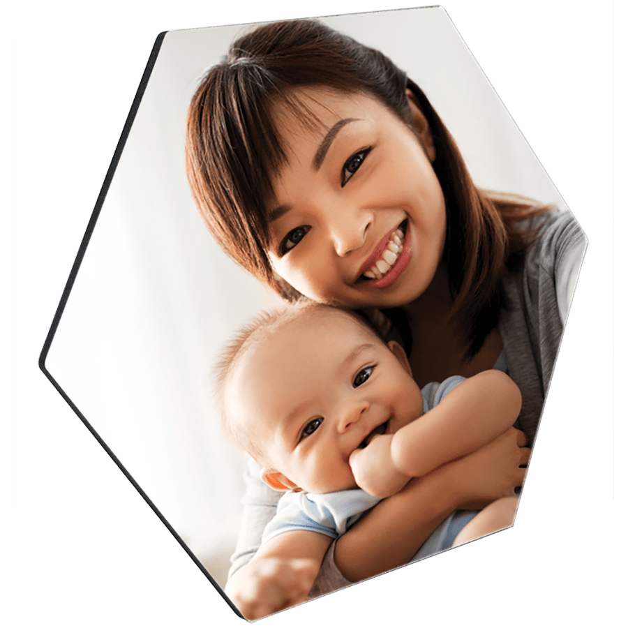 8" x 9" Hexagon Wall Tile with Adhesive (Includes ADH Mount)