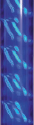 24" Blue Oval Rainbow Trophy Column