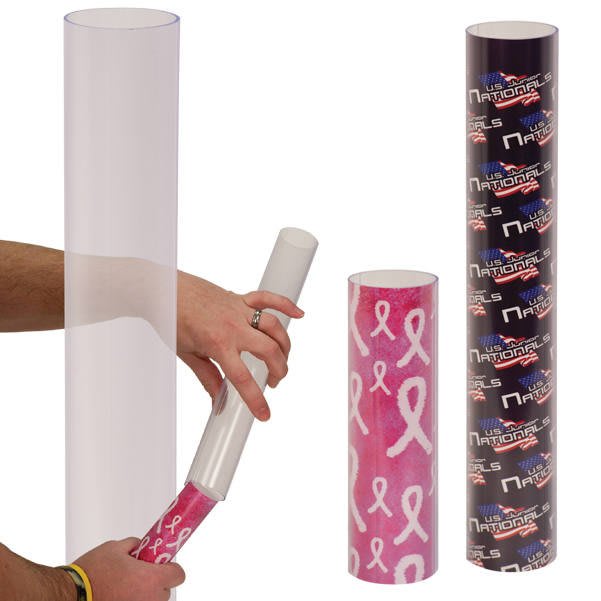 6" Clear Round Column Sample