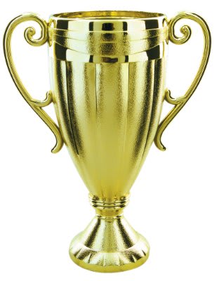 6 1/8" Gold Plastic Cup