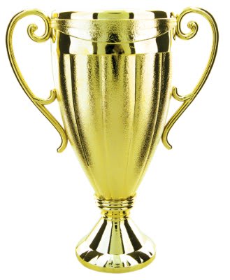 7 1/4" Gold Plastic Cup