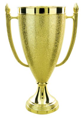 7 1/4" Gold Plastic Cup