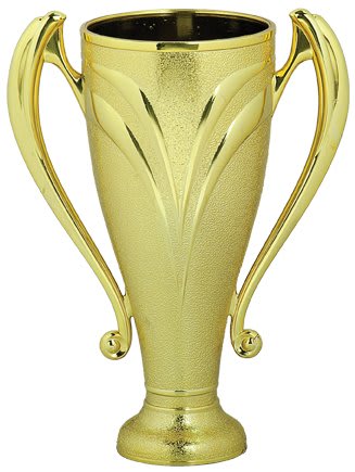 7" Gold Plastic Victory Cup