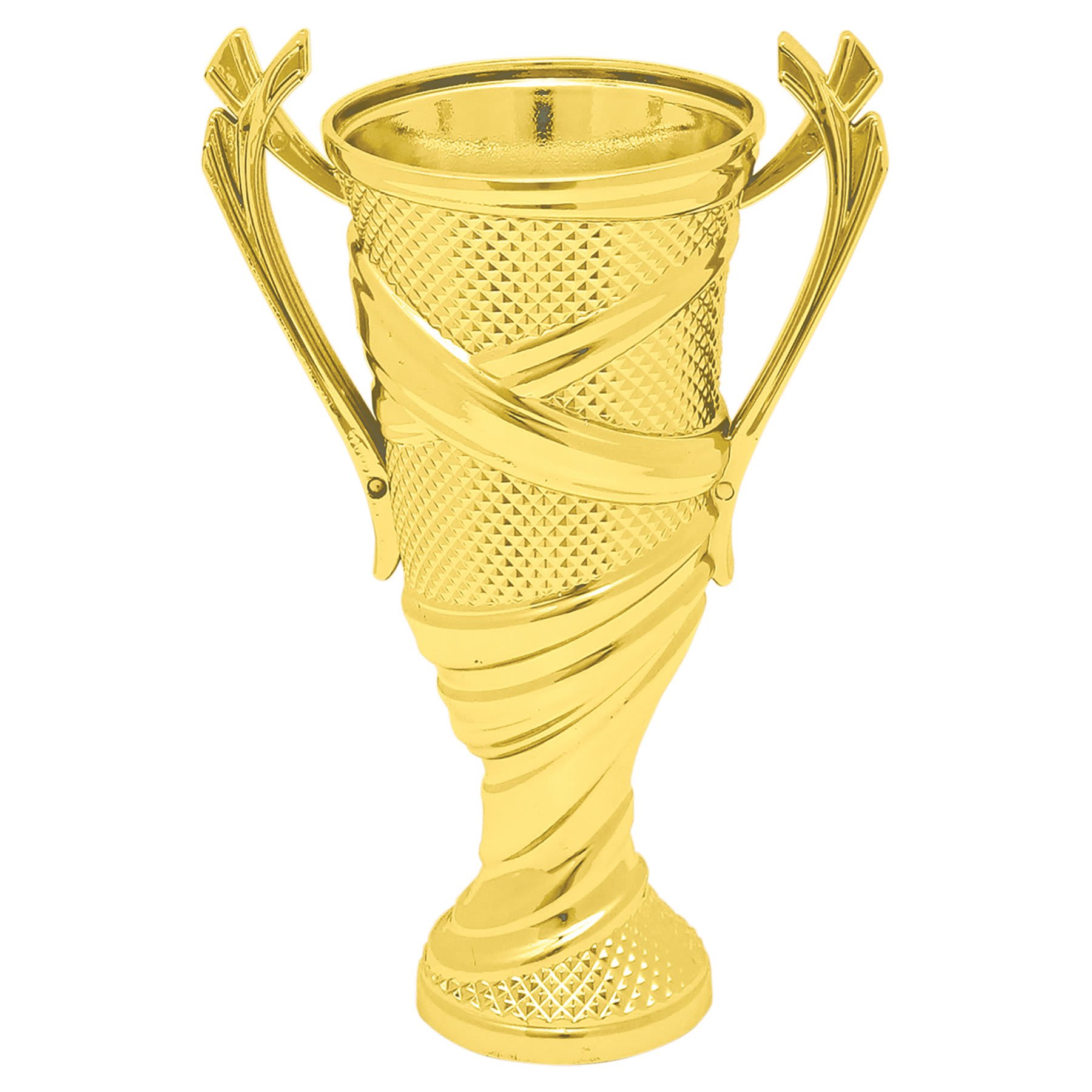4 1/2" Gold Plastic Textured Cup