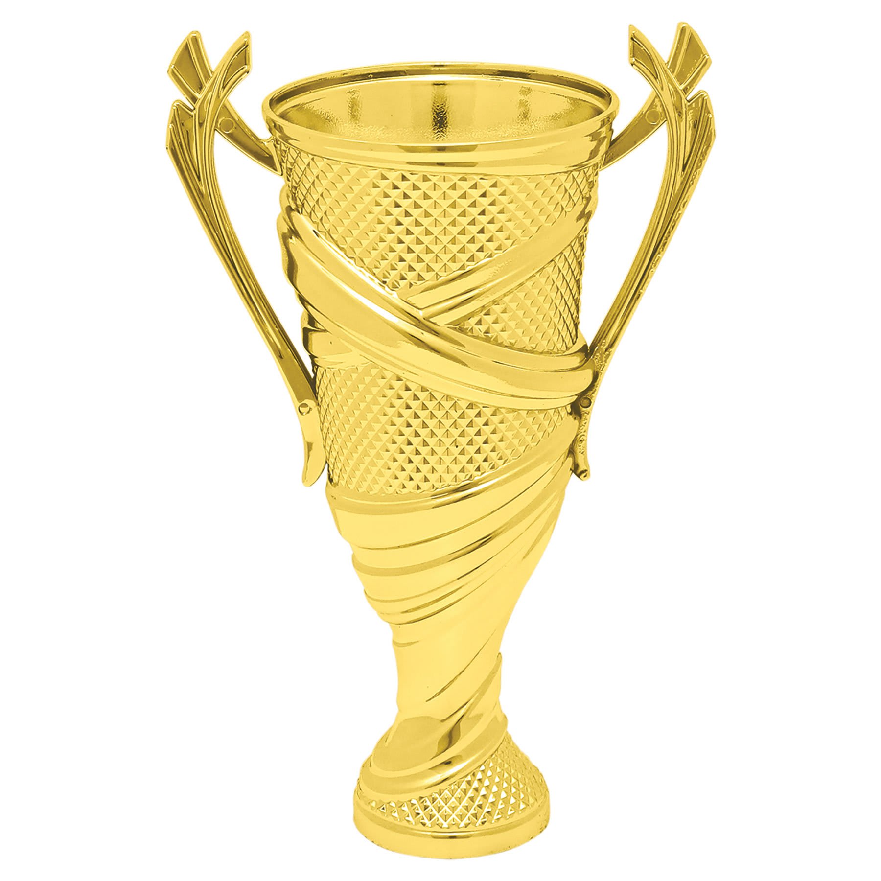 5 1/2" Gold Plastic Textured Cup