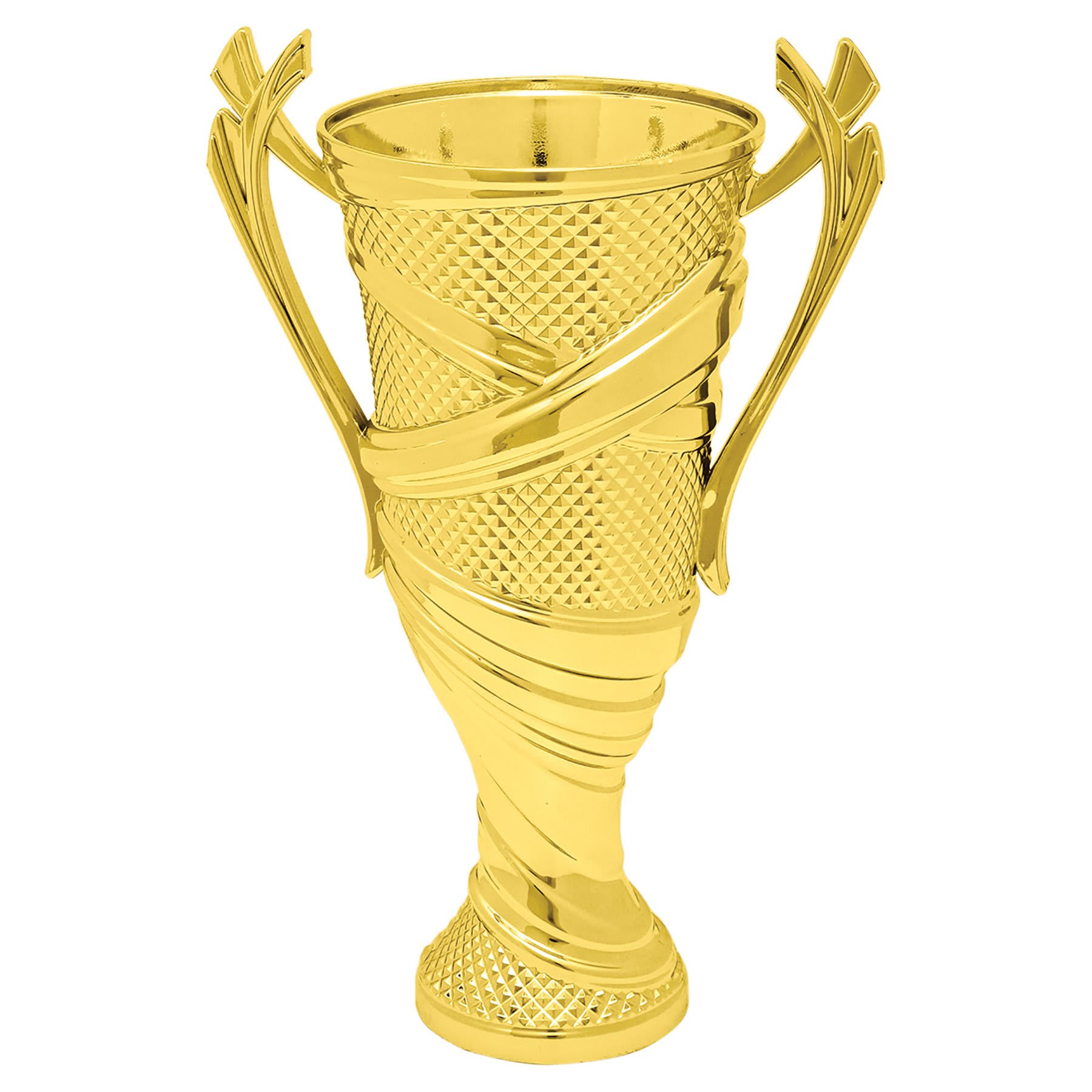 6 1/4" Gold Plastic Textured Cup