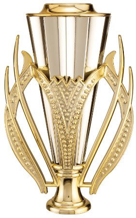 6" Gold/Silver Plastic Cup with Lid