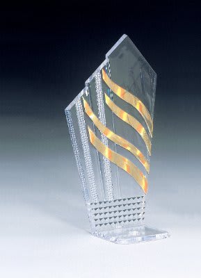 7" Gold Diagonal Diamondback