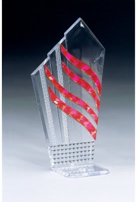 7" Red Diagonal Diamondback