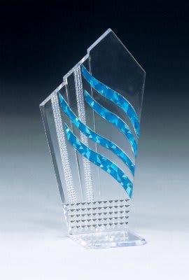 7" Blue Diagonal Diamondback