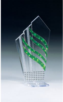 7" Green Diagonal Diamondback