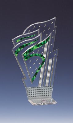 8 1/4" Green with Stars Diamondback